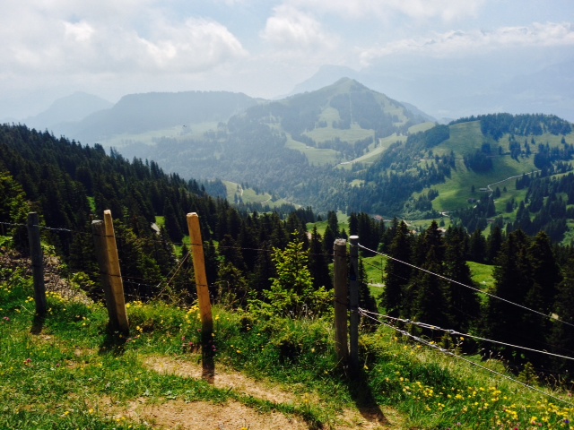 The trail threaded the needle through this valley