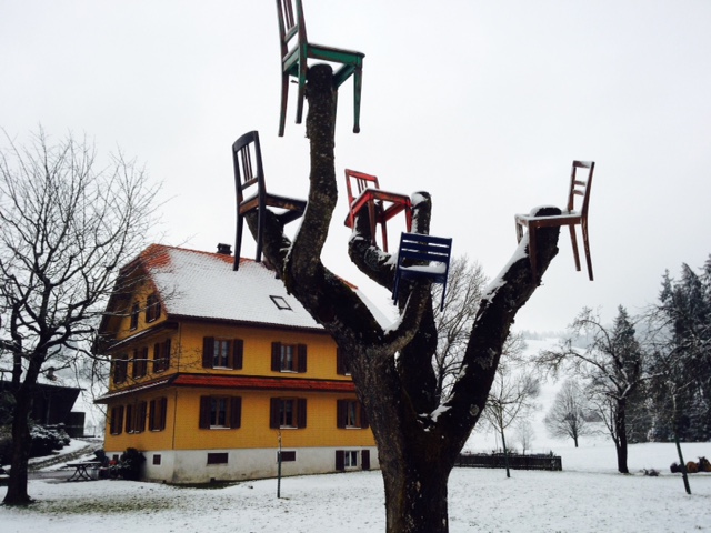 Swiss farm tree art...